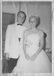 A wedding photo of Mary and her husband, Rex